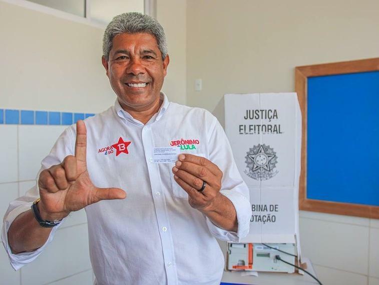 Reeleito na BA, Jerônimo vai com Rui e Wagner hoje a Brasília, discutir 2º turno com Lula